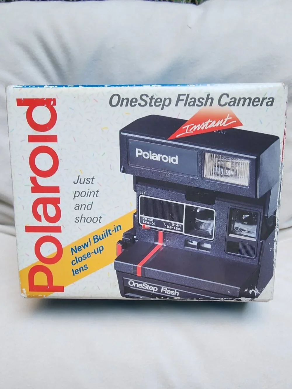 EUC Polaroid 1990s Instant OneStep Flash Camera 600 instant film